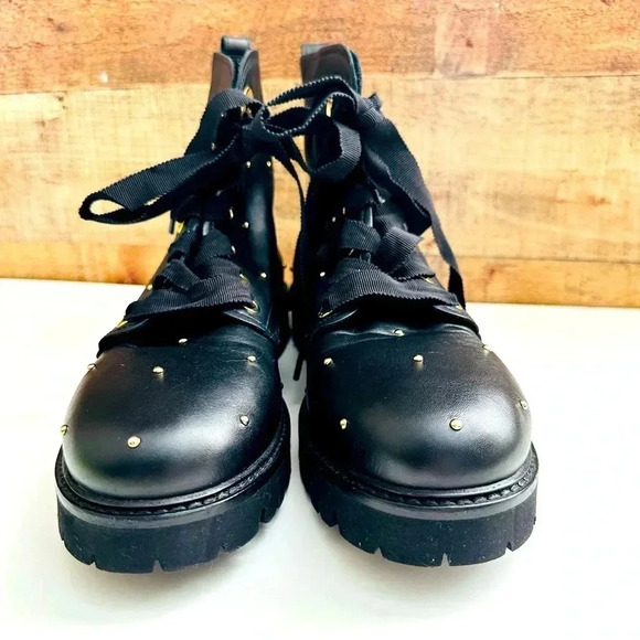 NWOT AGL Attilio Giusti Leombruni Studded Combat Boots - Picture 4 of 10